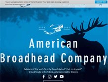Tablet Screenshot of americanbroadhead.com